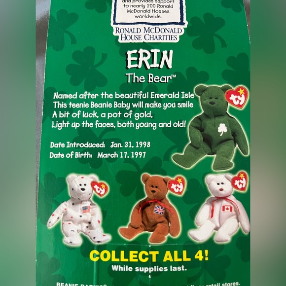 NEW - SET OF 4 BEANIE BABIES - Picture 10 of 14